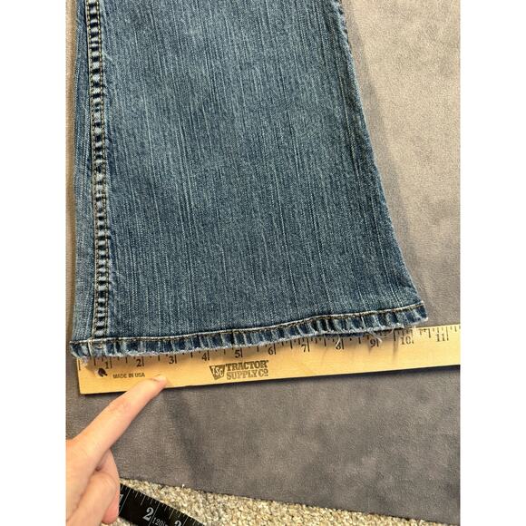 Silver Jeans Tuesday Boot Cut 22” Womens Sz 30 Low Rise Western Glove Works 32* - Picture 11 of 16